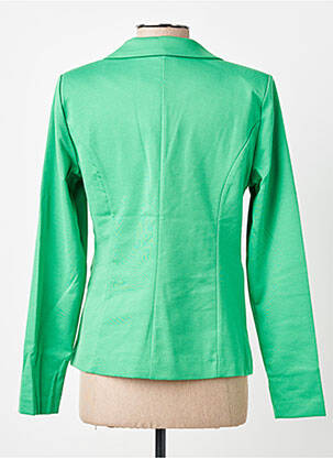 Blazer finition intérieure biaisée vert ICHI femme