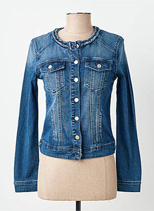 Veste casual poignets boutonnés avec fente bleu VILA femme