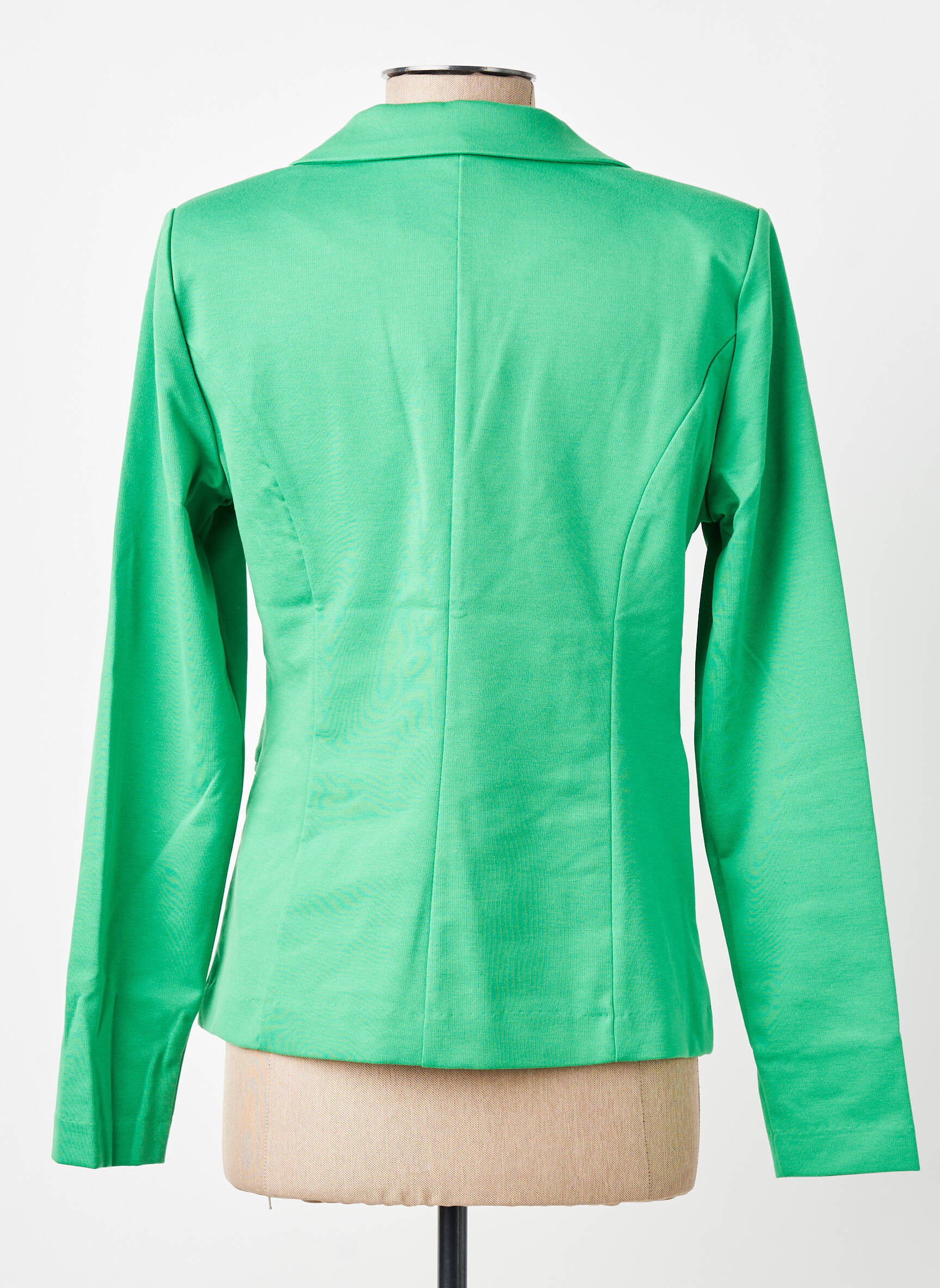 Blazer finition intérieure biaisée vert ICHI femme