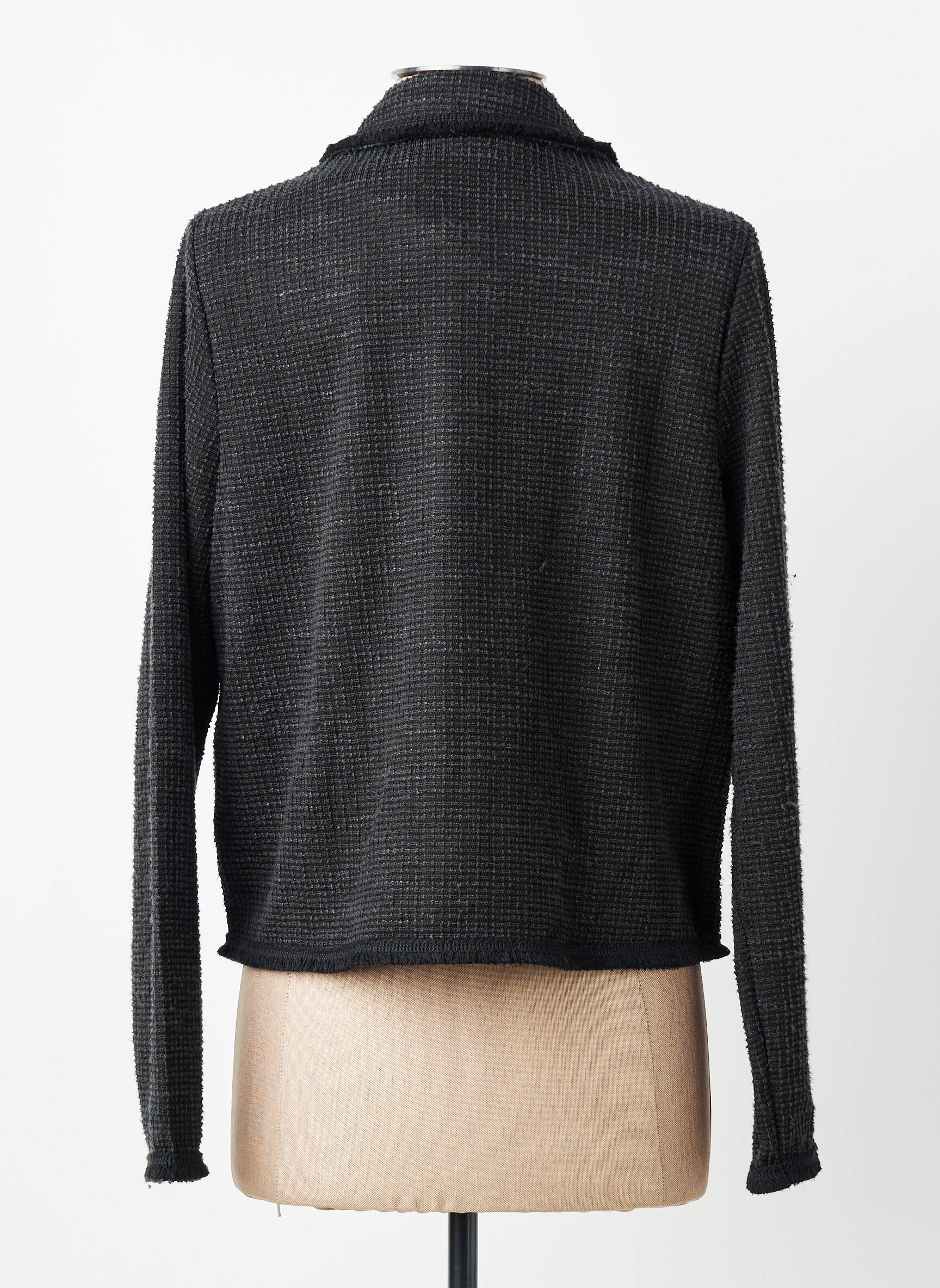 Veste casual coupe droite noir ICHI femme
