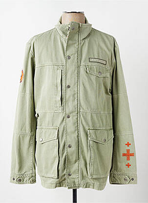 Parka multipoches sans capuche vert HERO SEVEN homme