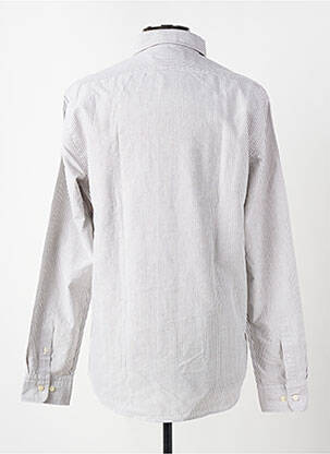 Chemise manches longues imprimé rayures gris SELECTA homme