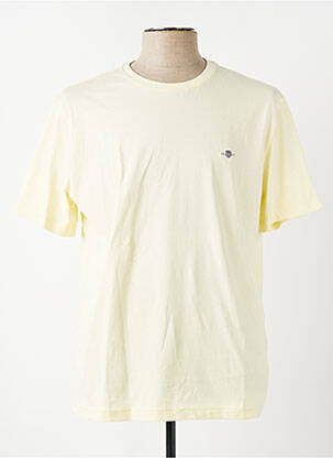 T-shirt coupe droite manches courtes jaune GANT homme