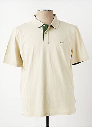 T-shirt stretch manches courtes beige GANT homme