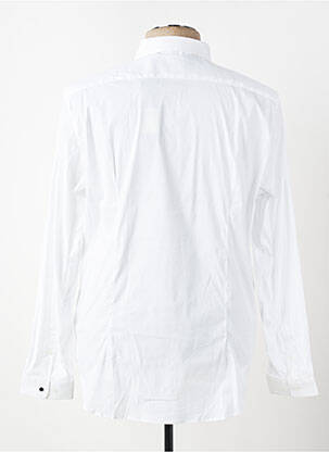 Chemise manches longues tissage popeline blanc IKKS homme