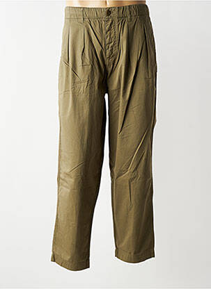 Pantalon droit tissage popeline taille normale vert BASK IN THE SUN homme
