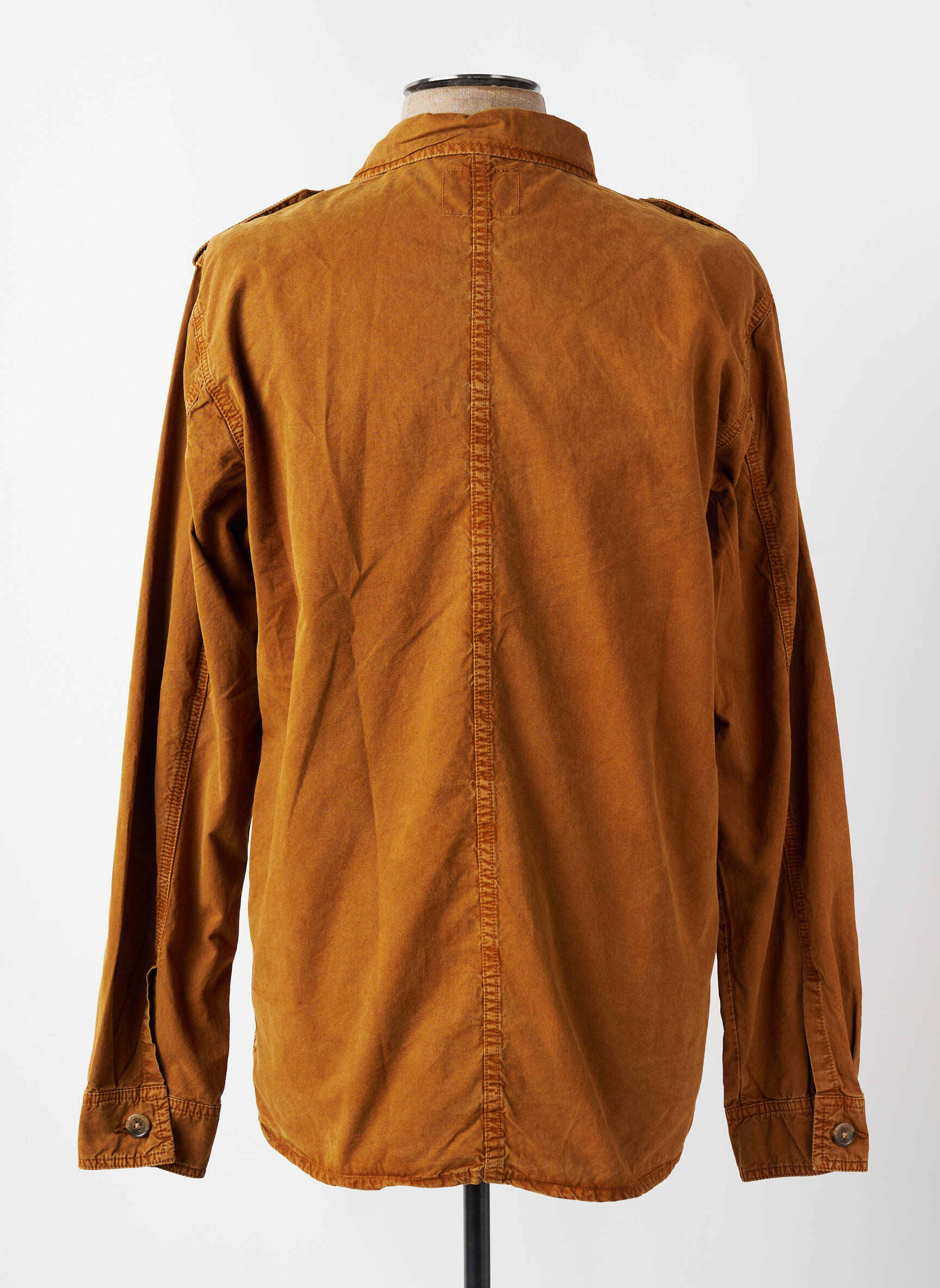 Veste casual fermeture boutonnée sur le devant marron HERO SEVEN homme
