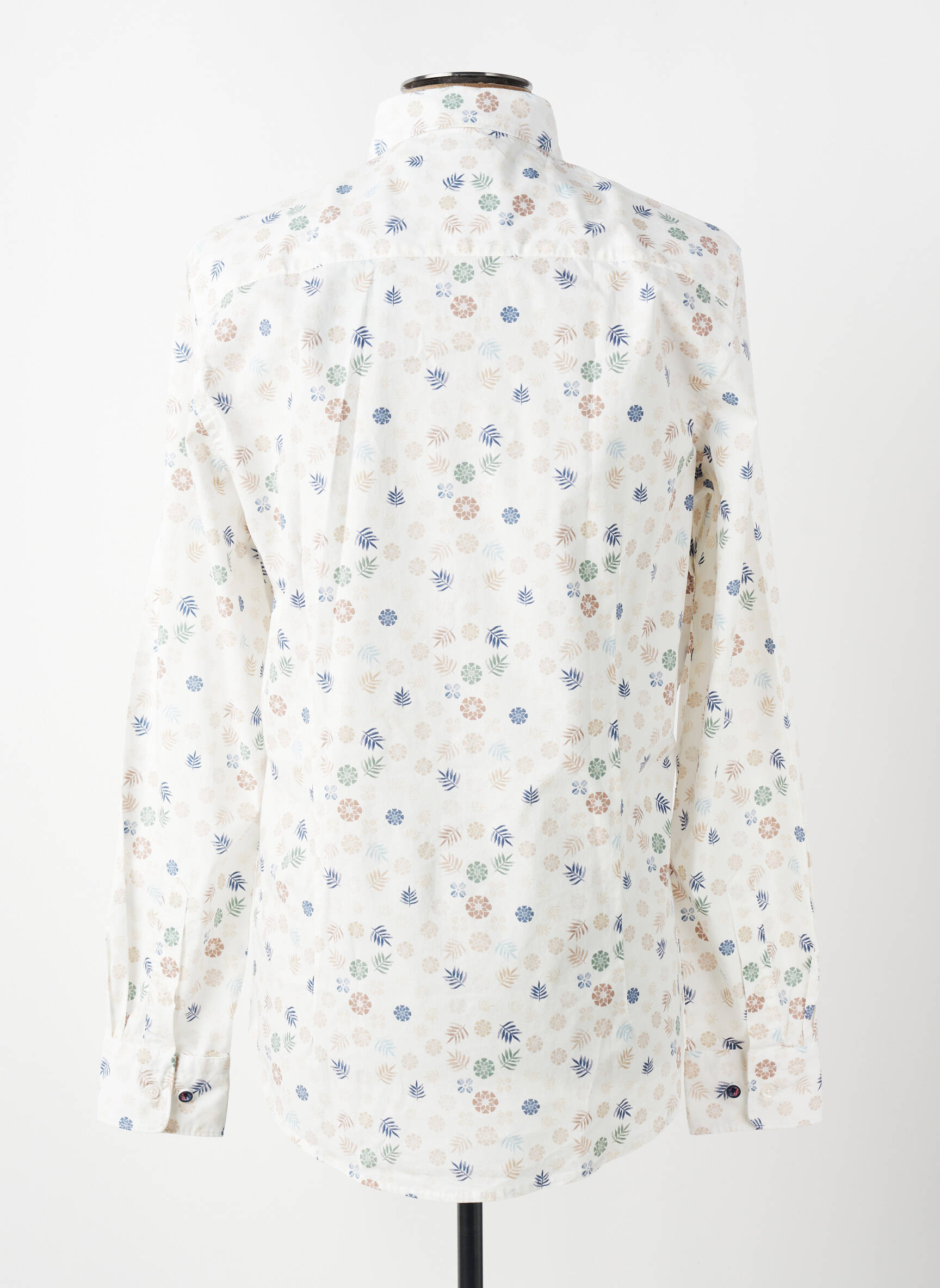 Chemise manches longues imprimé fantaisie beige N.Z.A NEW ZEALAND homme