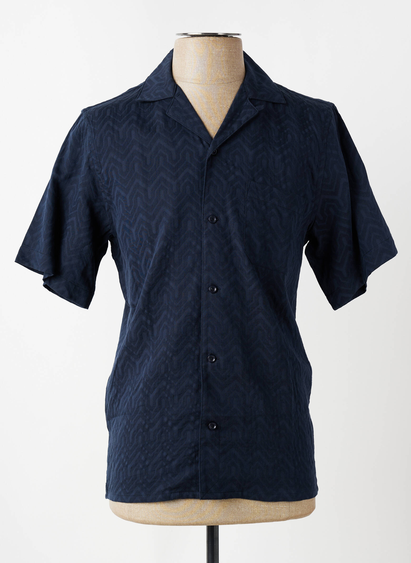 Chemise manches courtes poches bleu DSTREZZED homme