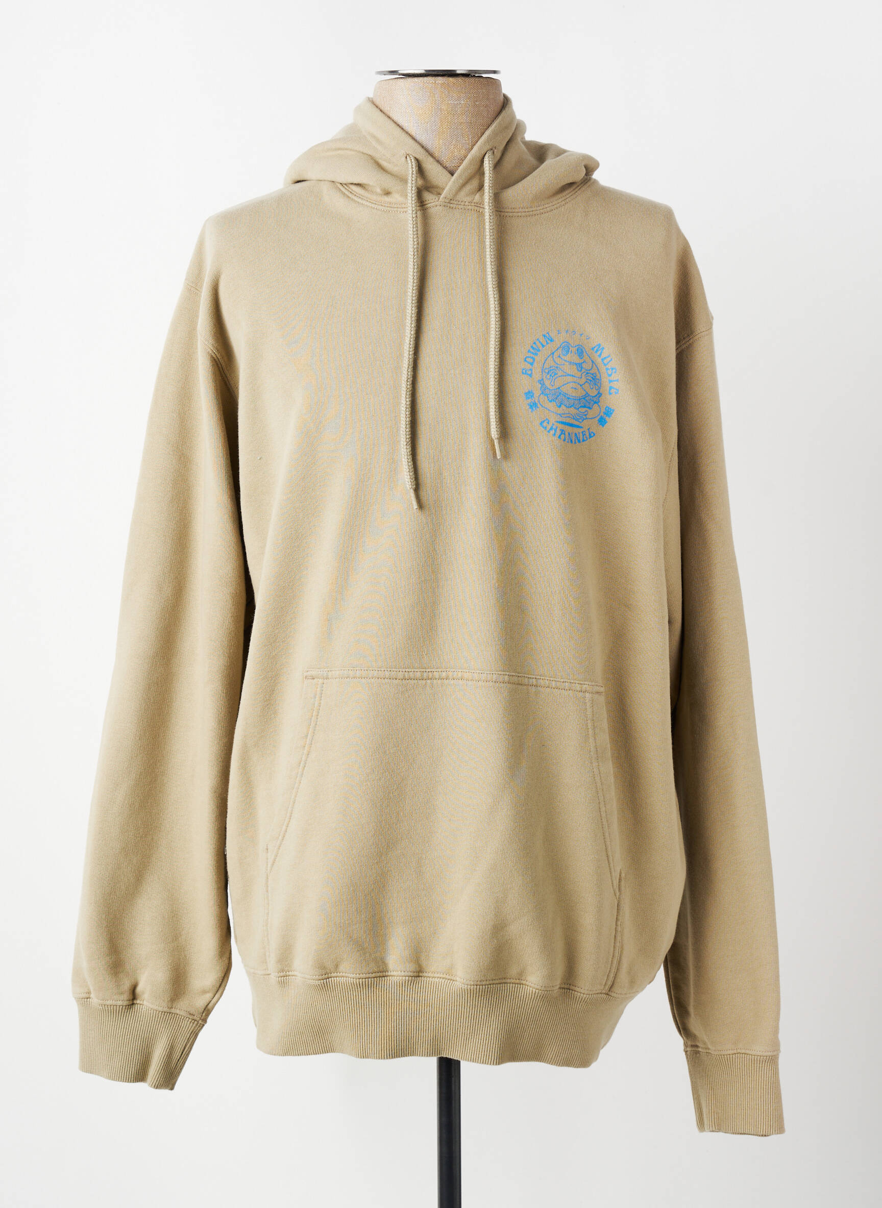 Sweat-shirt à capuche poches manches longues vert EDWIN homme