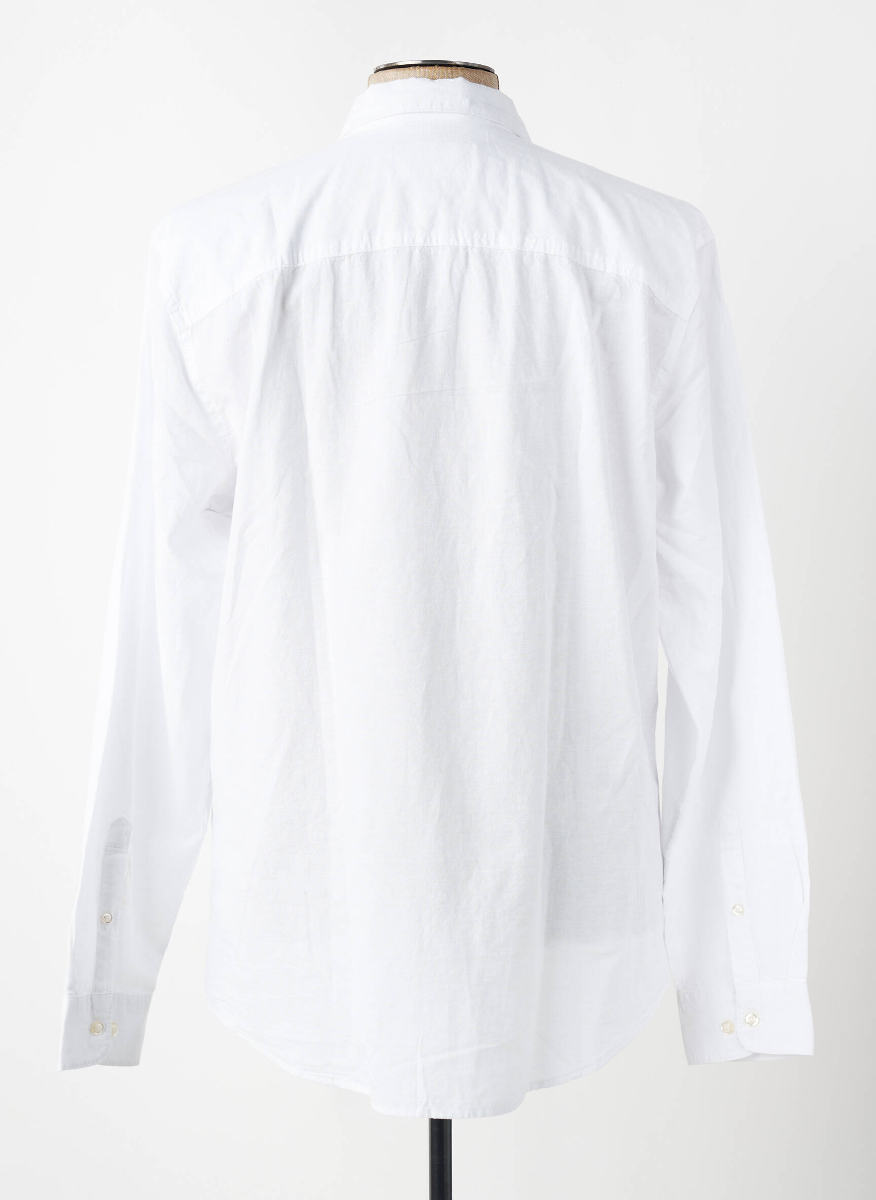 Chemise manches longues coupe droite blanc SELECTED homme