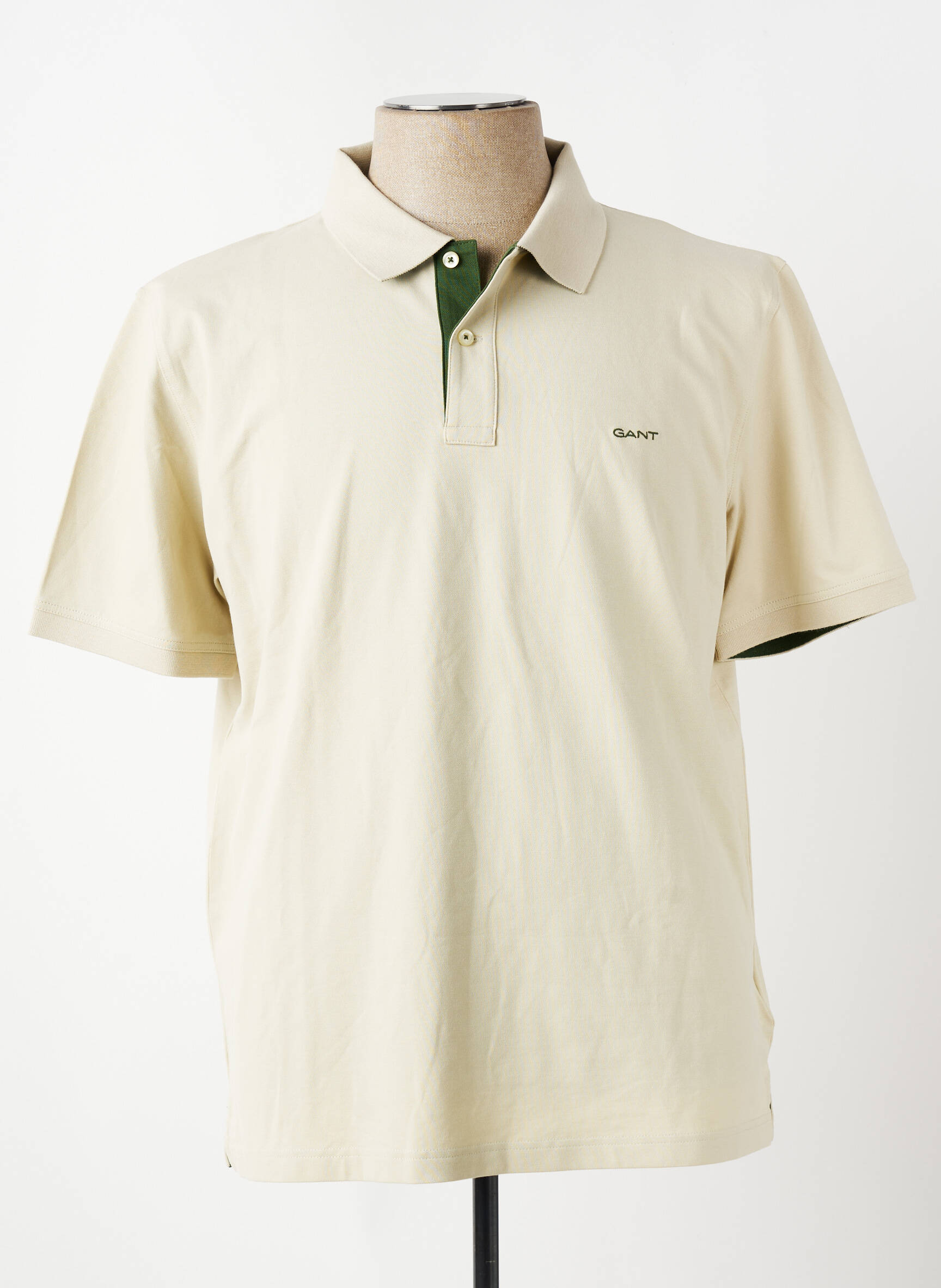 T-shirt stretch manches courtes beige GANT homme