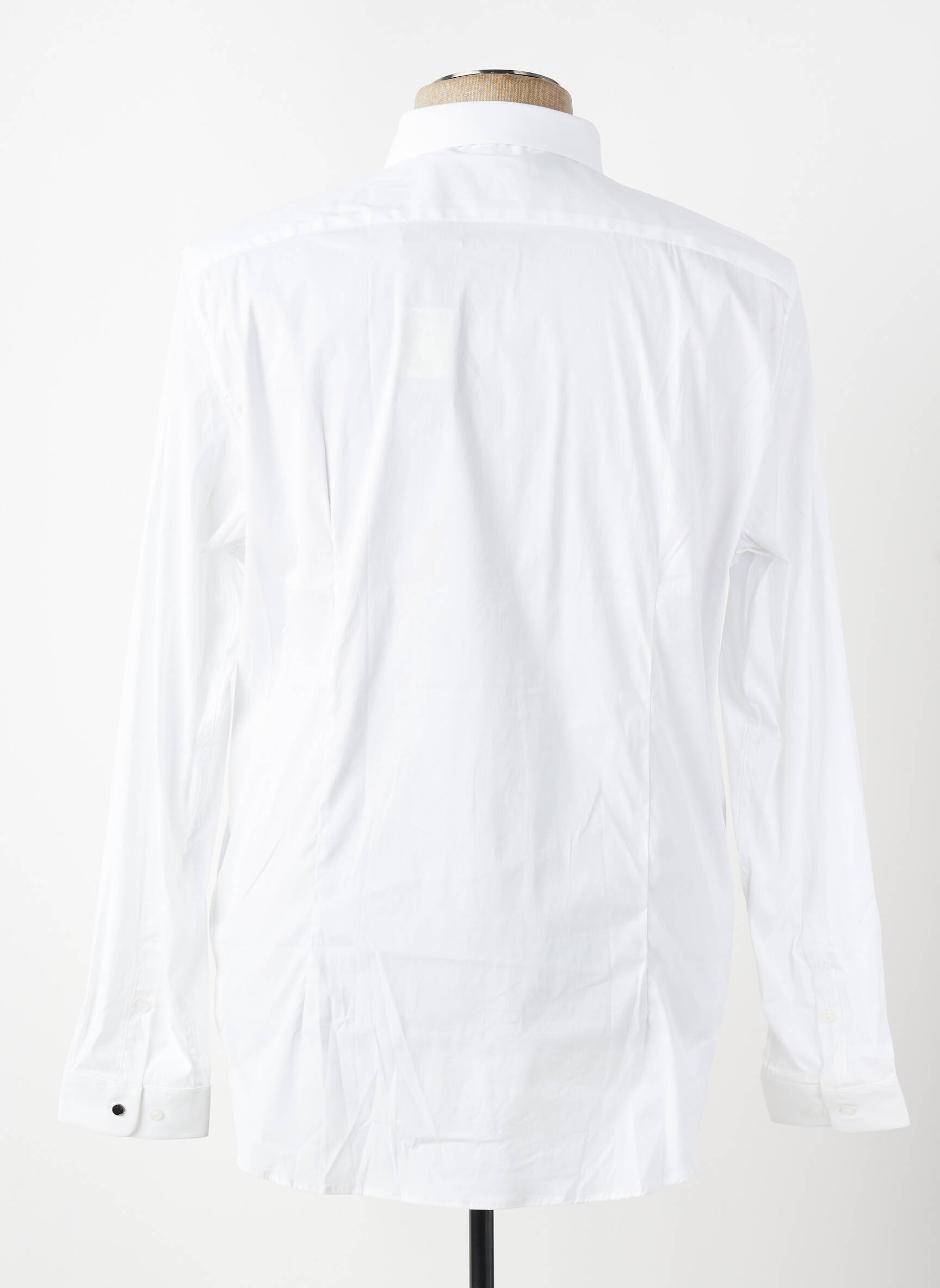 Chemise manches longues tissage popeline blanc IKKS homme