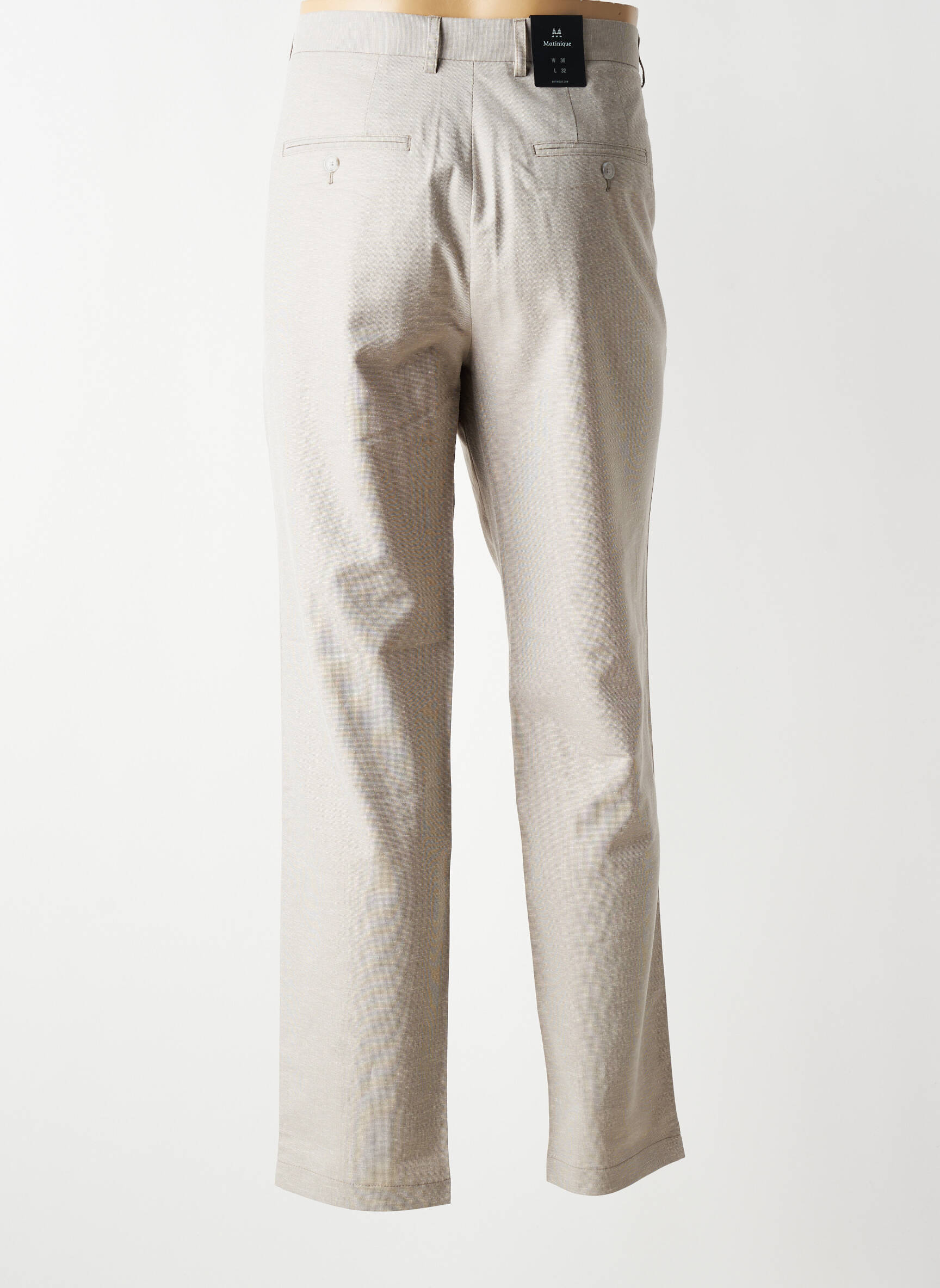 Pantalon chino taille normale taille normale beige MATINIQUE homme