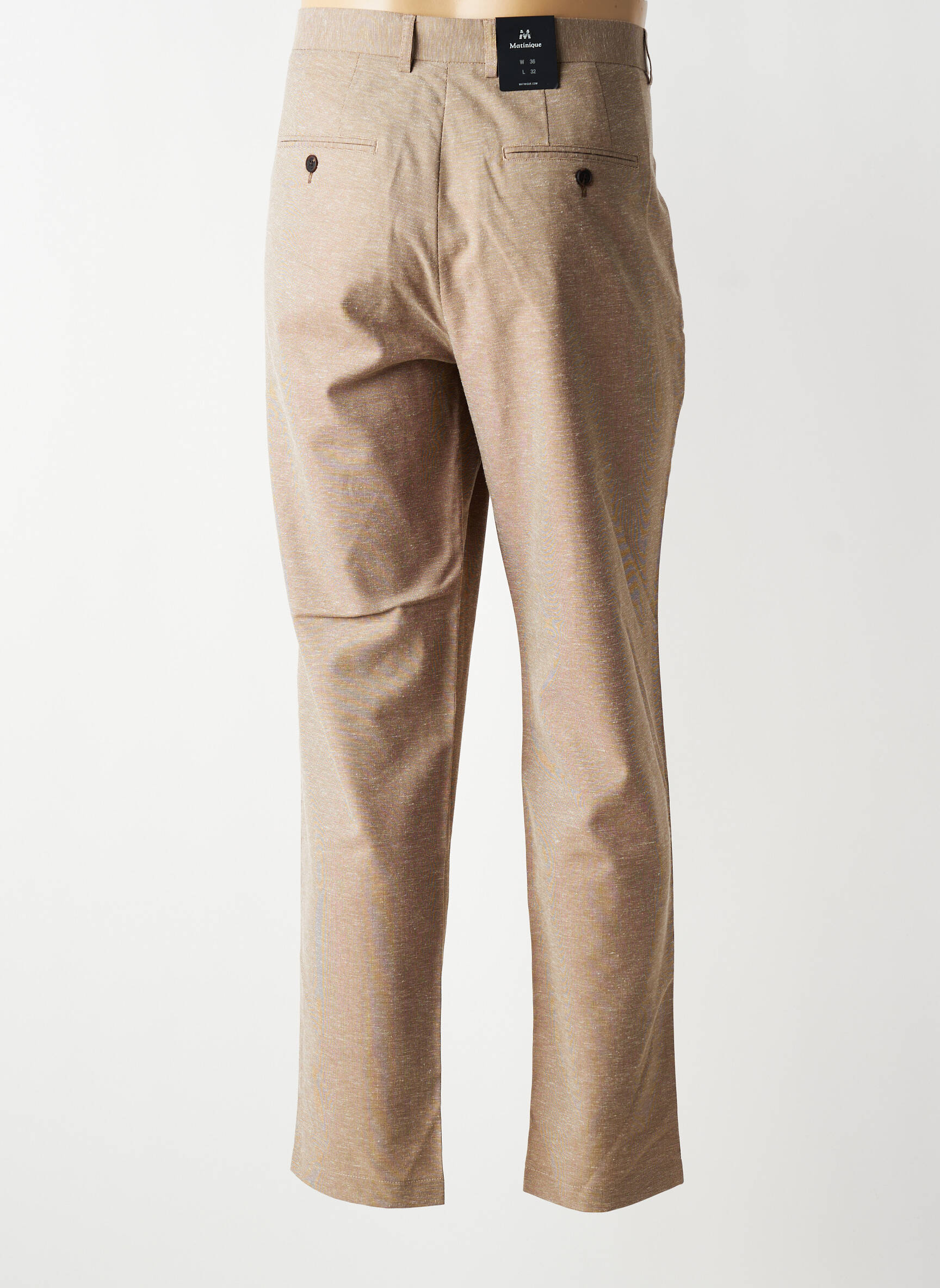 Pantalon chino taille normale taille normale marron MATINIQUE homme