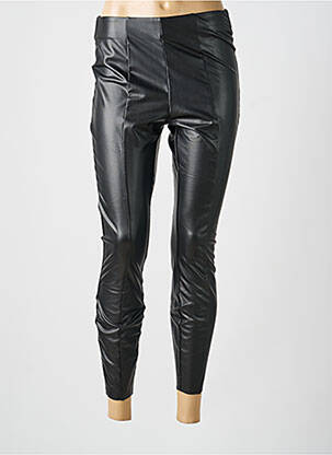 Legging tissage simili-cuir taille normale noir VILA femme