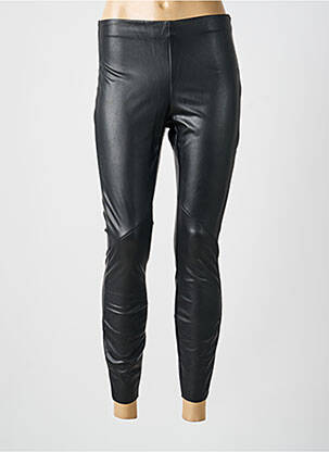 Legging tissage simili-cuir taille normale noir VILA femme