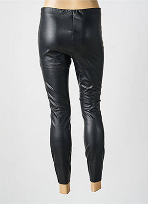 Legging tissage simili-cuir taille normale noir VILA femme