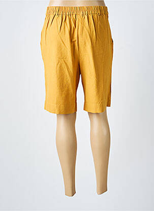Bermuda taille à pinces taille normale jaune VILA femme