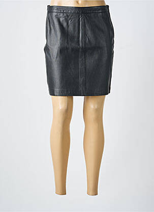 Jupe courte taille à pinces noir OBJECT femme