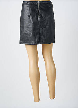 Jupe courte taille à pinces noir PIECES femme