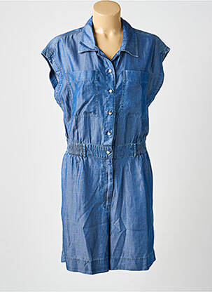 Combishort fermeture boutonnée sur le devant manches courtes bleu VILA femme