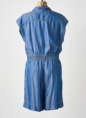 Combishort fermeture boutonnée sur le devant manches courtes bleu VILA femme