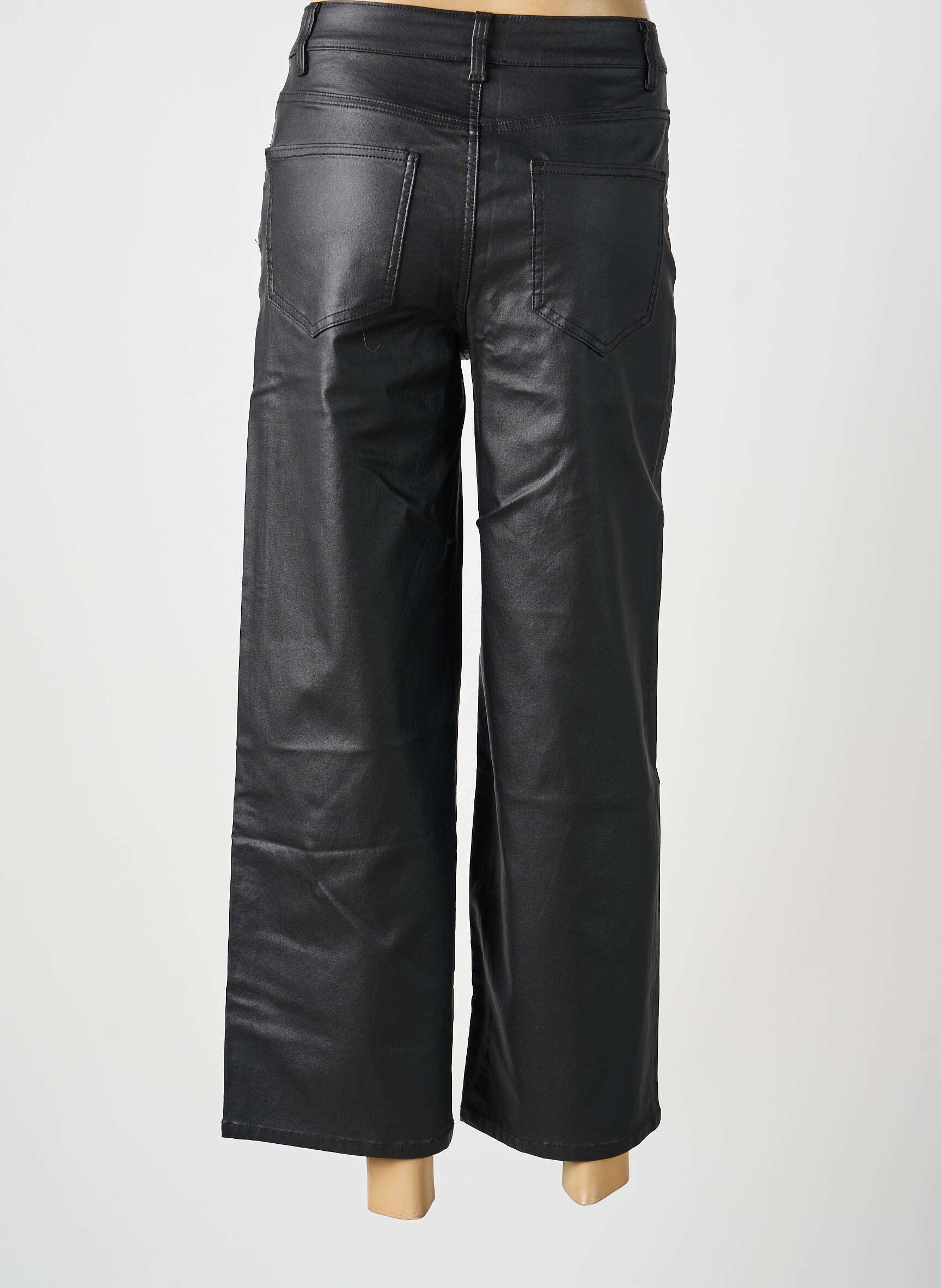 Pantalon 7/8 taille haute taille haute noir VILA femme