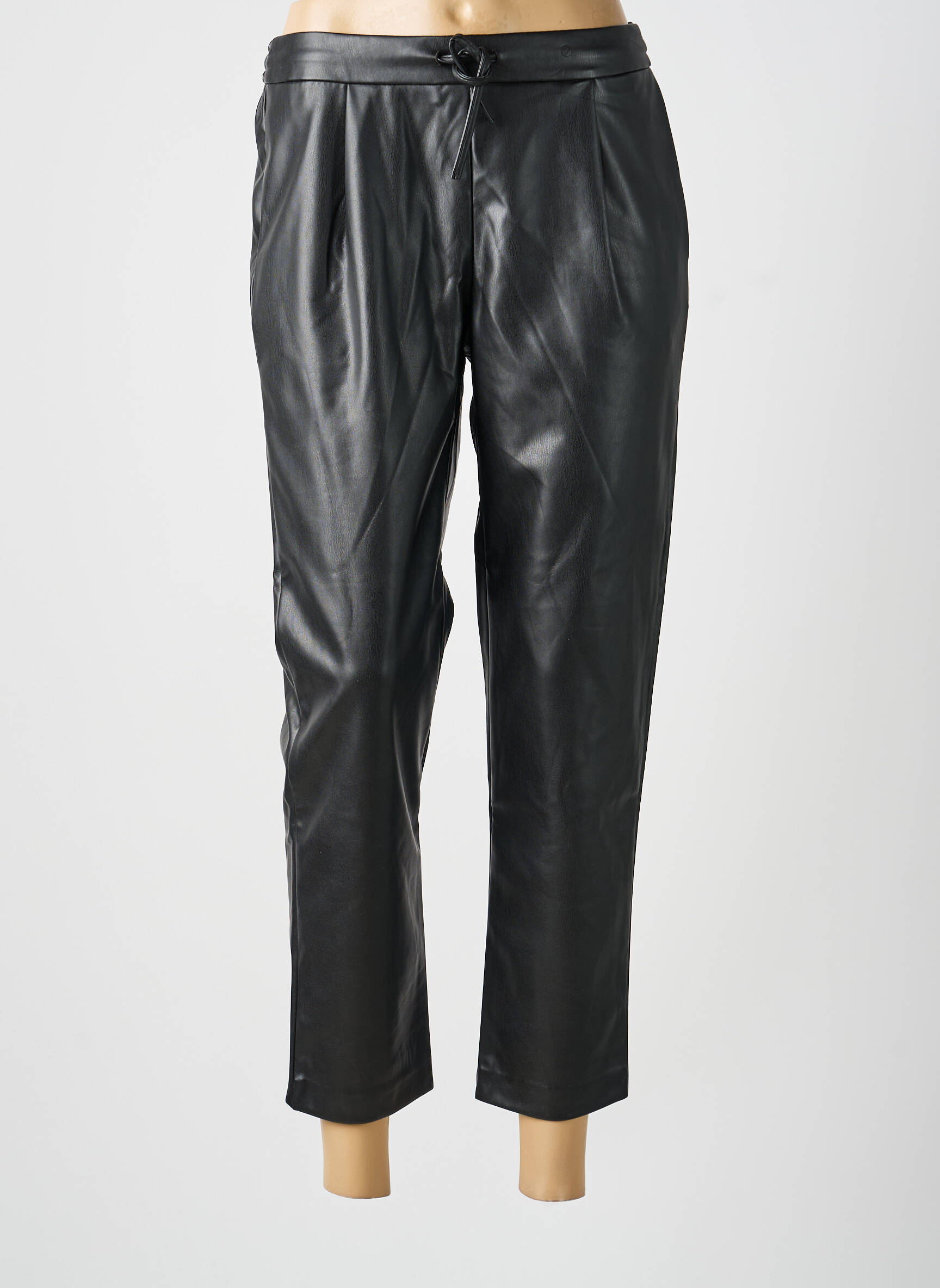 Pantalon 7/8 taille élastique taille normale noir VILA femme