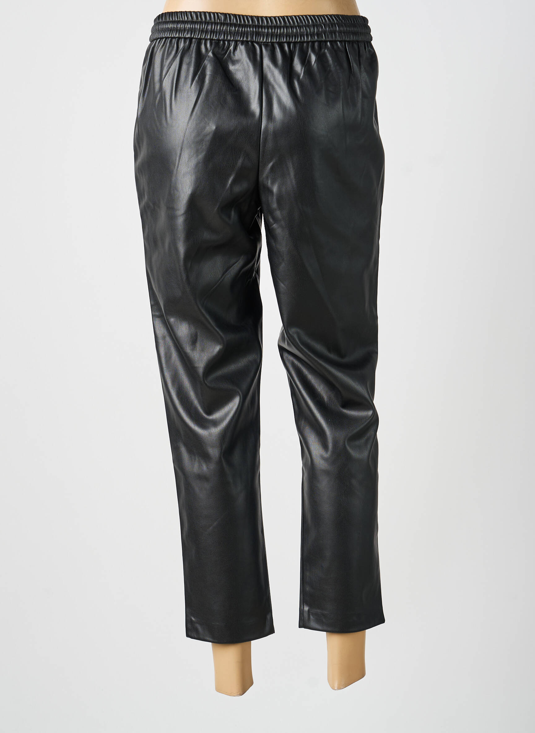 Pantalon 7/8 taille élastique taille normale noir VILA femme
