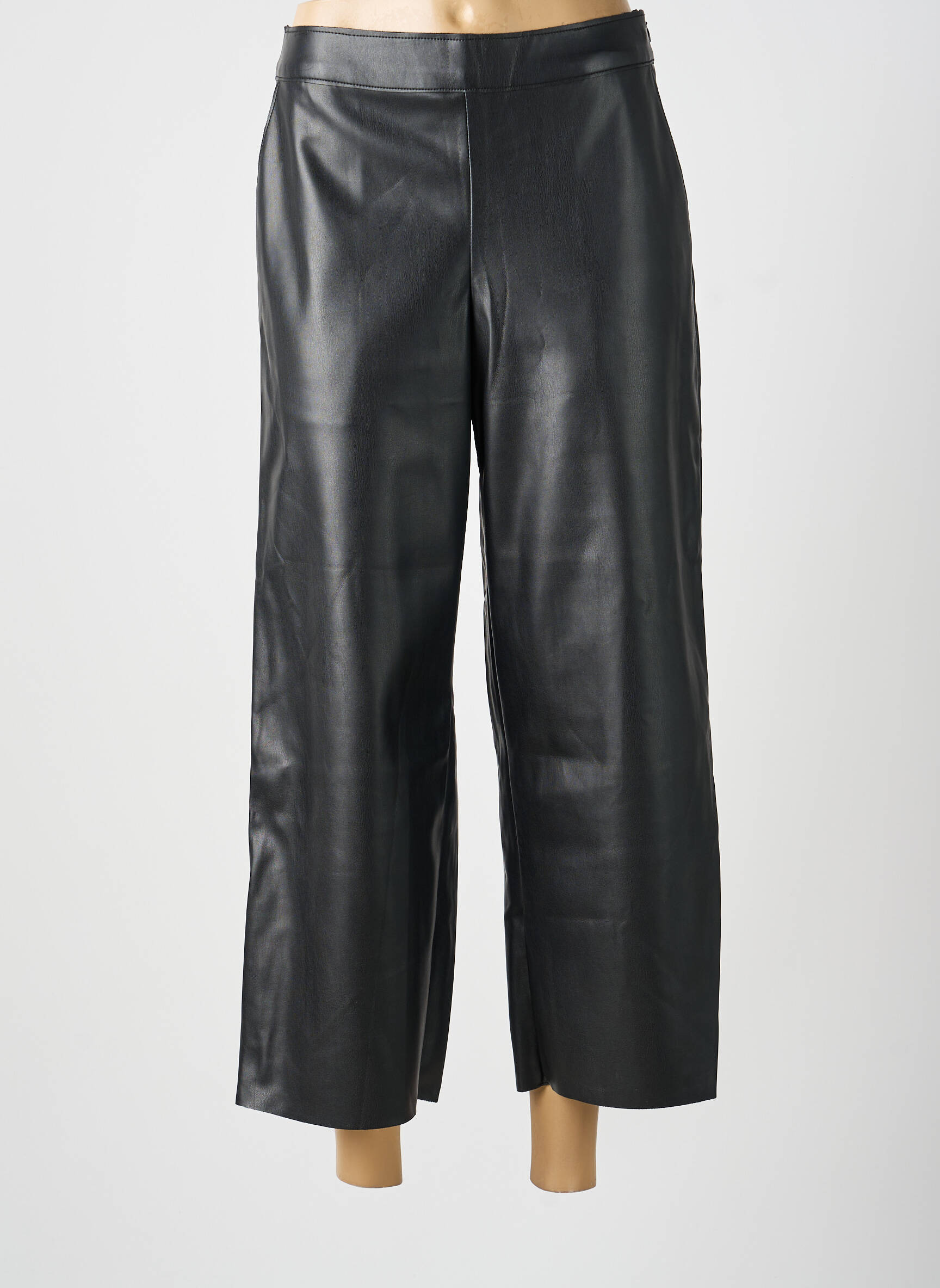 Pantalon 7/8 taille à pinces taille normale noir VILA femme