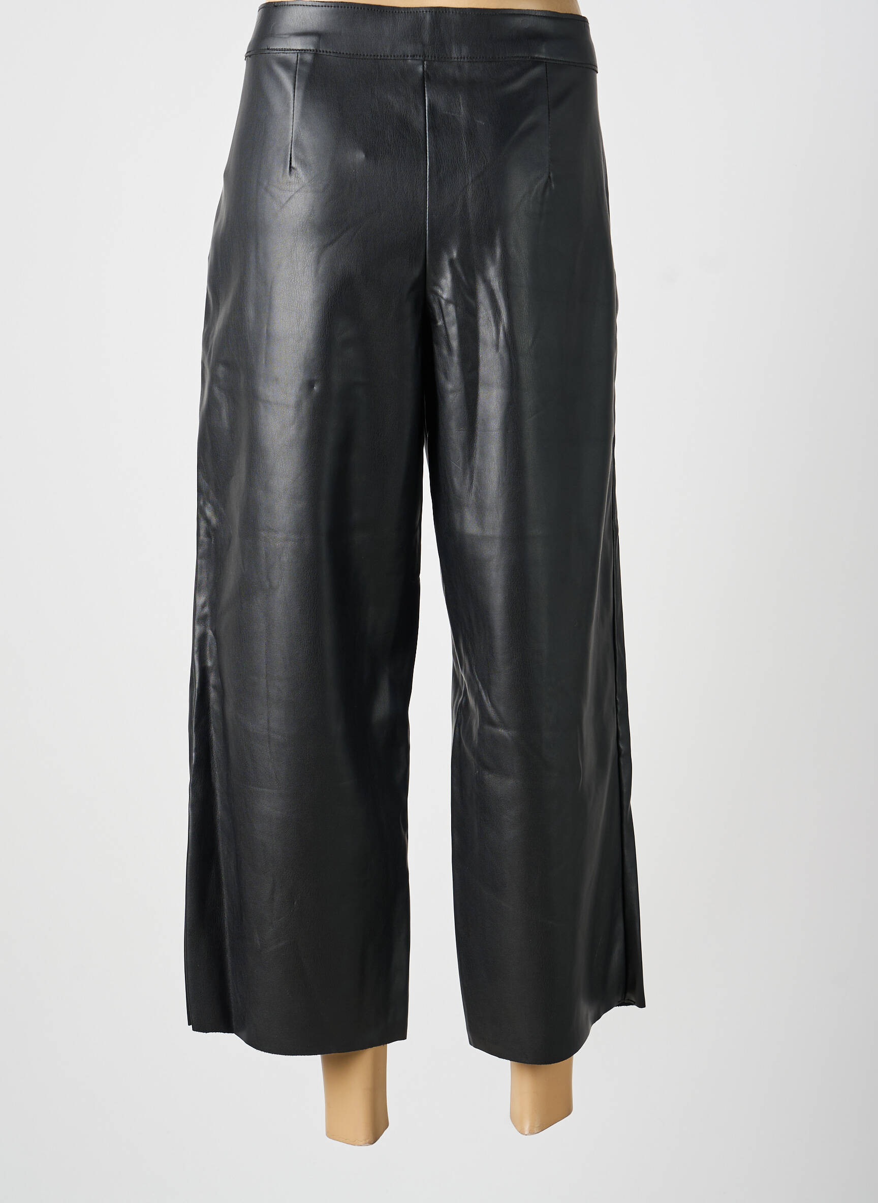 Pantalon 7/8 taille à pinces taille normale noir VILA femme