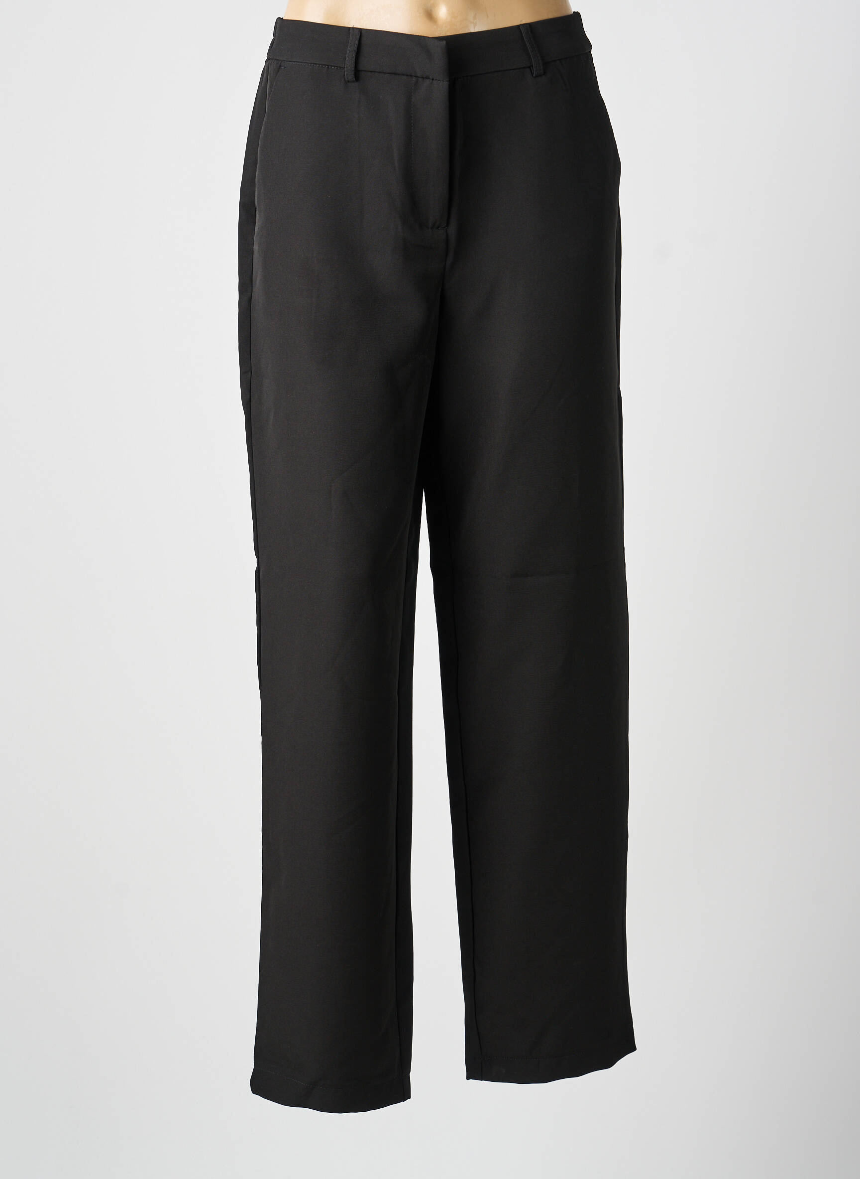 Pantalon droit taille à pinces taille normale noir VILA femme