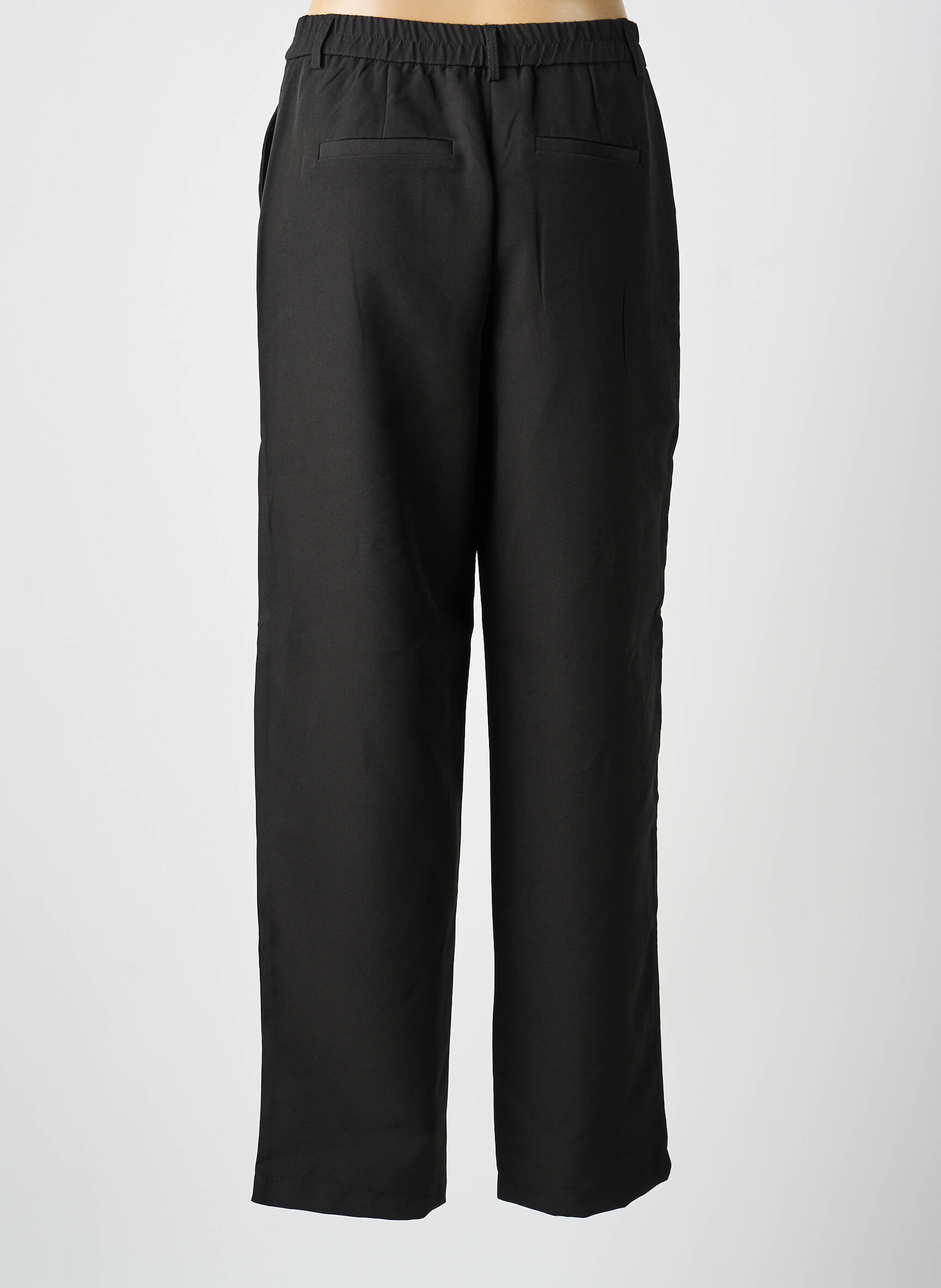 Pantalon droit taille à pinces taille normale noir VILA femme