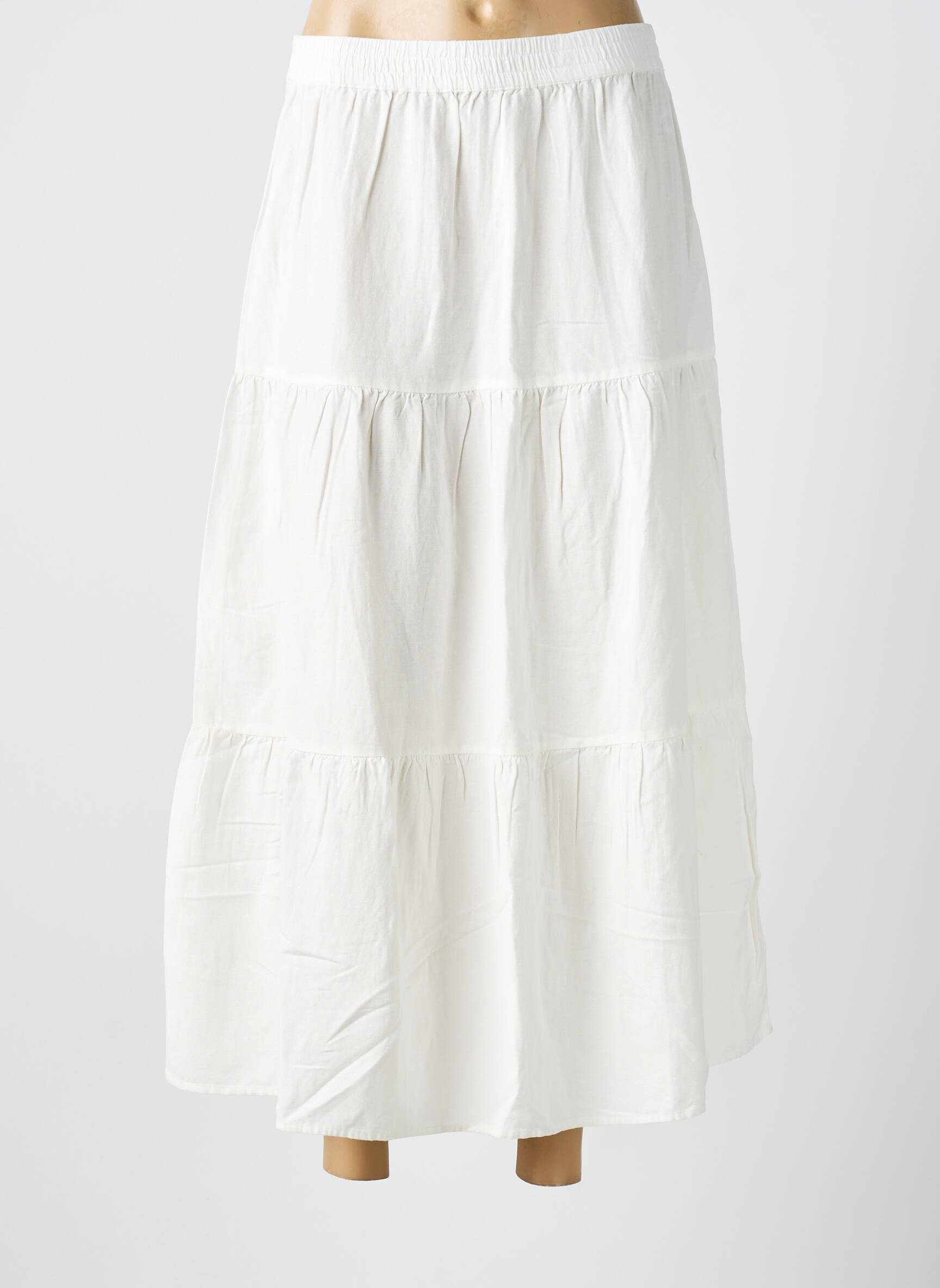 Jupe longue doublure blanc VILA femme