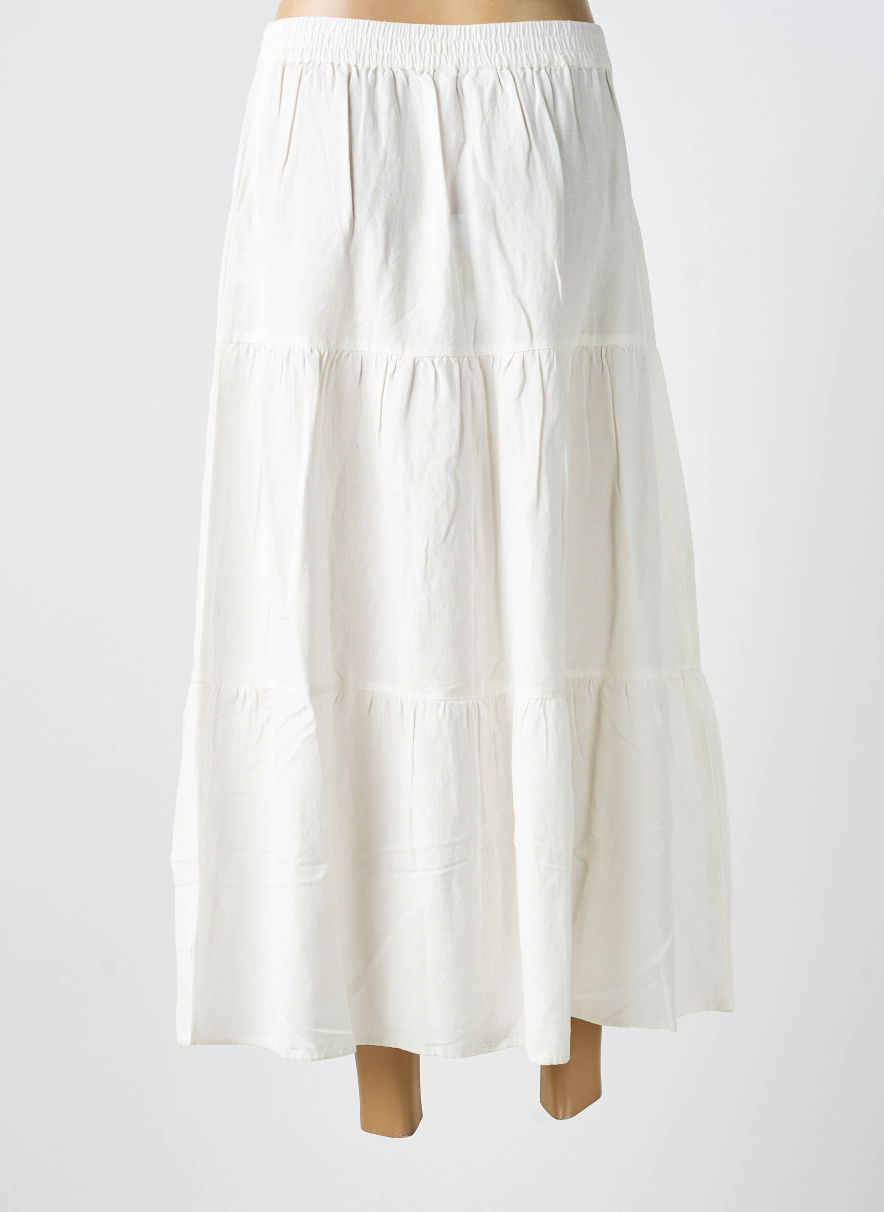 Jupe longue doublure blanc VILA femme