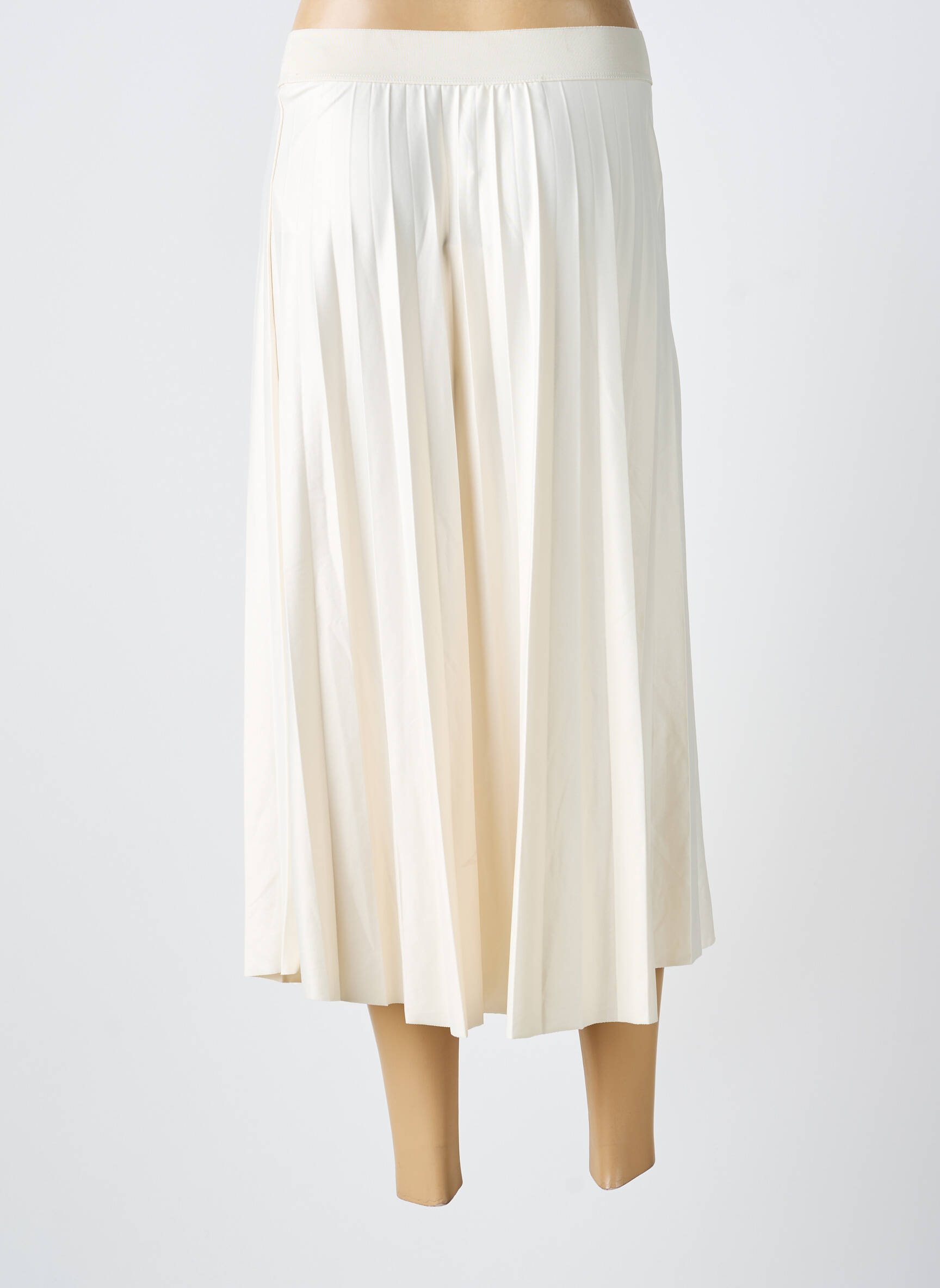 Jupe longue coupe fluide beige VILA femme