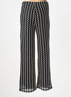 Pantalon droit taille élastique taille normale noir VILA femme