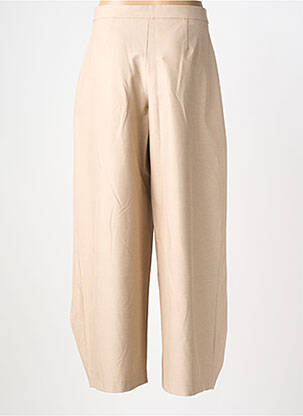 Pantalon large fermeture zippée sous rabat boutonné taille normale beige HPDP (HYPE DROP) femme
