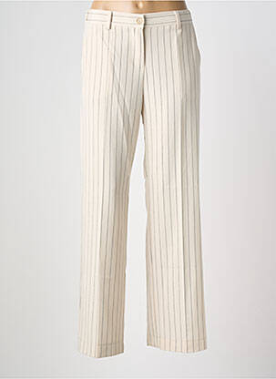 Pantalon droit stretch taille normale beige PAKO LITTO femme