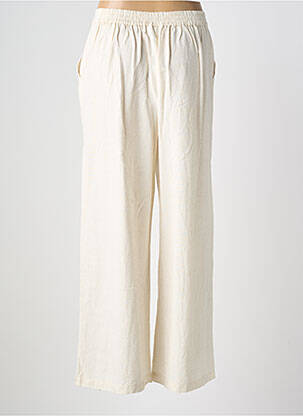Pantalon large poches taille normale beige VILA femme