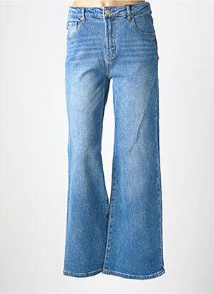 Jean coupe flare stretch taille normale bleu LA PETITE ETOILE femme