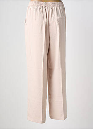Pantalon large tissage popeline taille normale beige GRACE & MILA femme
