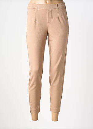 Pantalon 7/8 stretch taille normale marron OBJECT femme