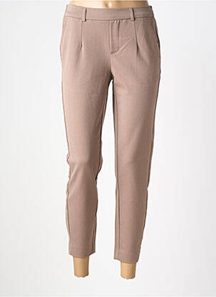 Pantalon 7/8 stretch taille normale marron OBJECT femme