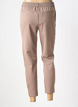 Pantalon 7/8 stretch taille normale marron OBJECT femme
