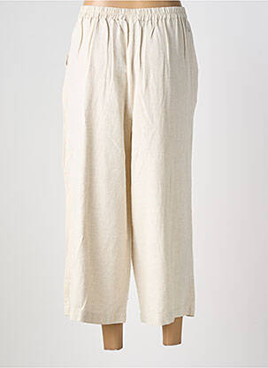 Pantalon 7/8 taille élastique taille normale beige VILA femme