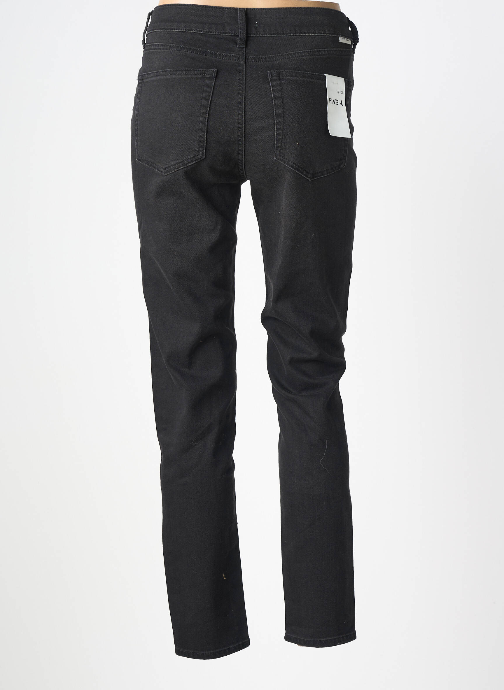 Jeans coupe slim stretch taille normale noir FIVE femme