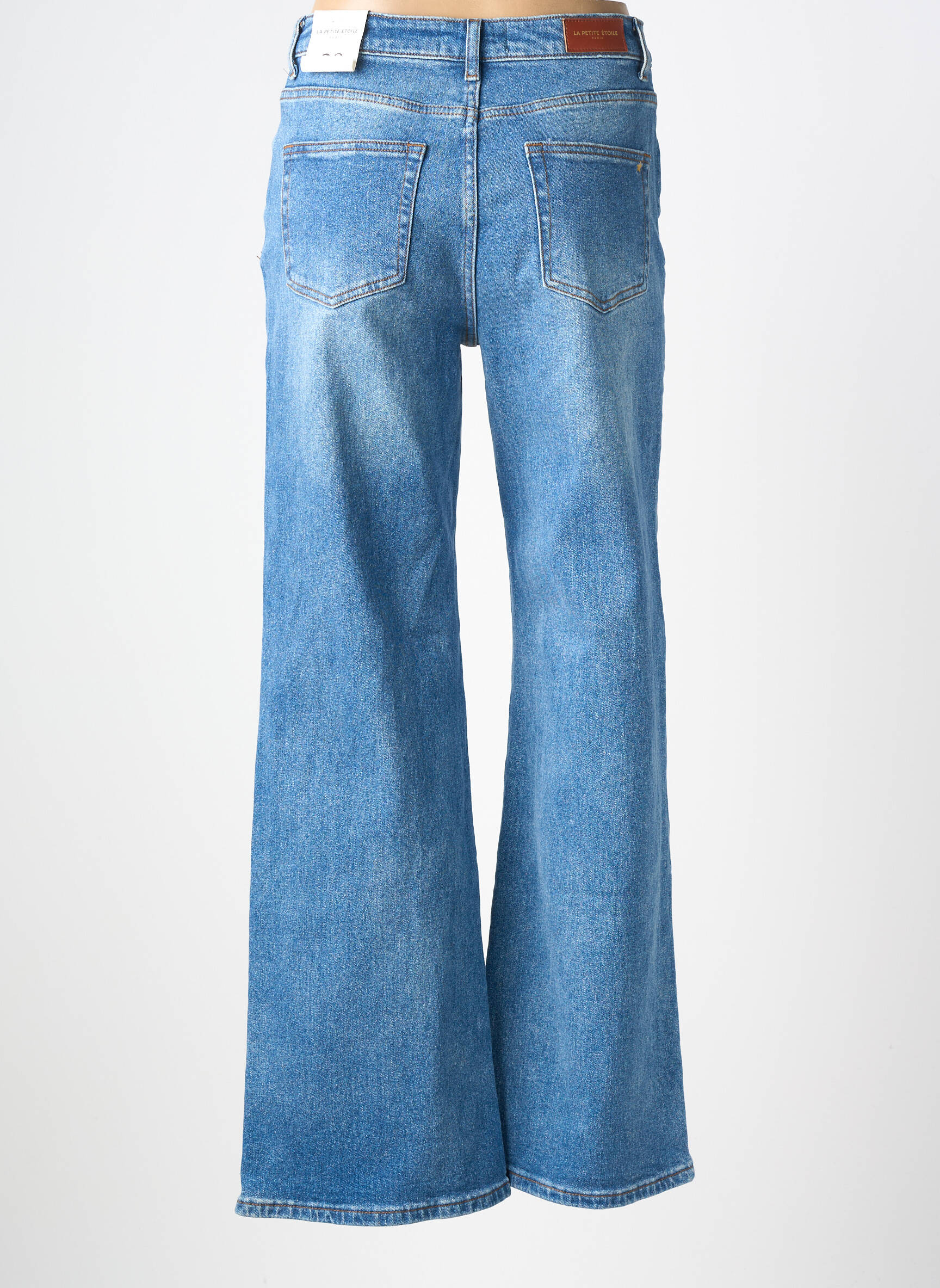Jean coupe flare stretch taille normale bleu LA PETITE ETOILE femme