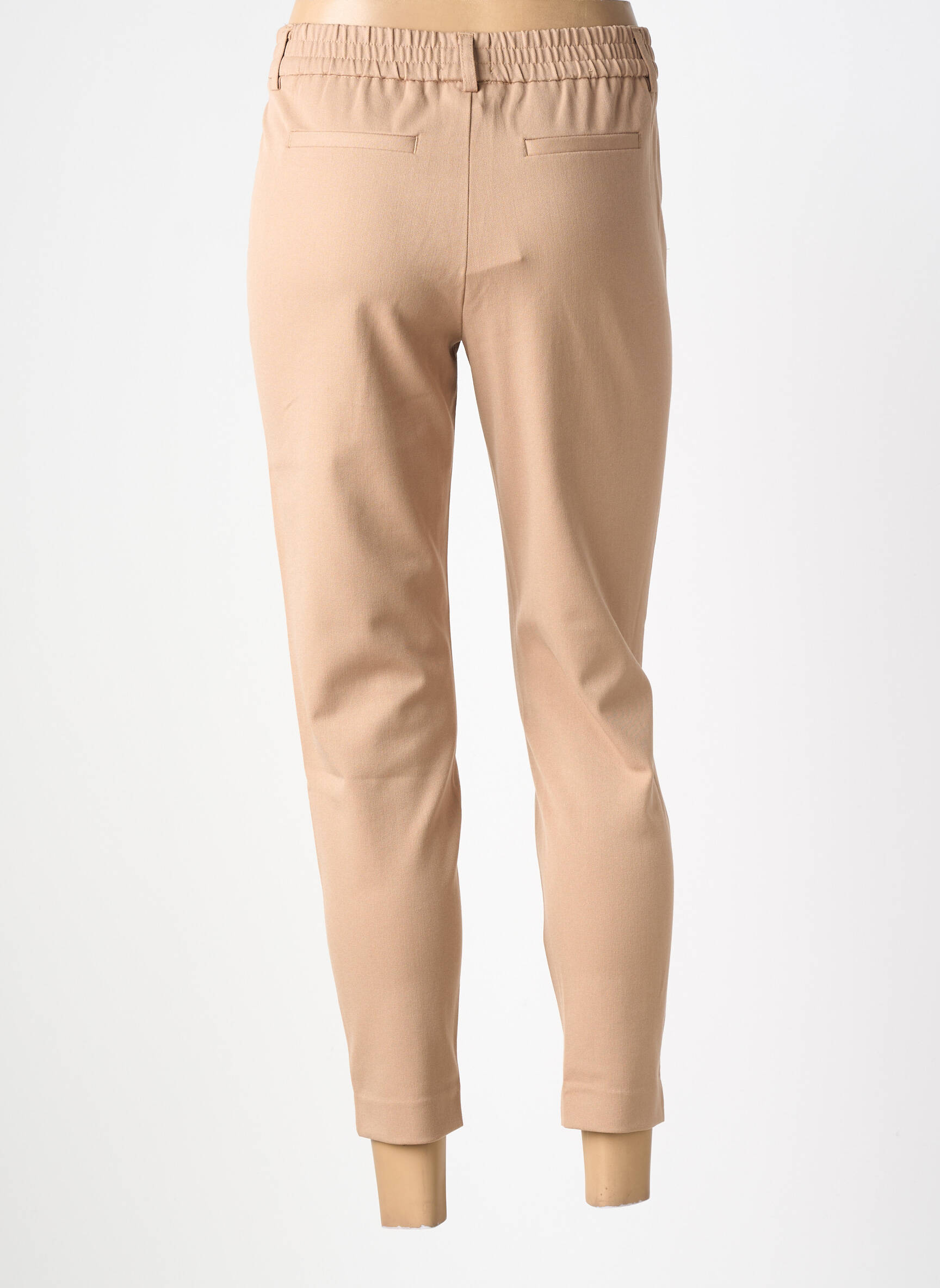 Pantalon 7/8 stretch taille normale marron OBJECT femme